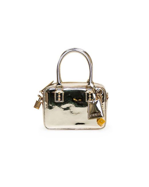 Pinko Metallic Handbag Polyurethane Bags Handbags