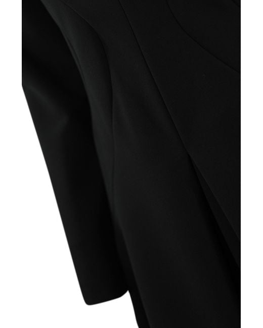 Philosophy Di Lorenzo Serafini Black Crepe Midi Dress