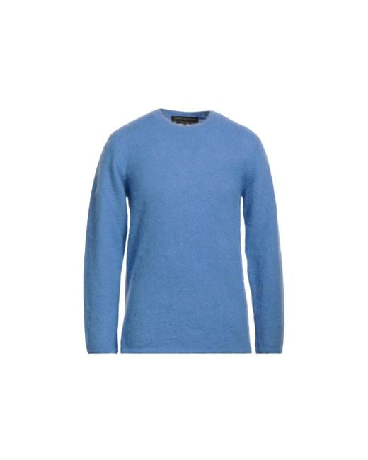 Comme des Garçons Blue Mohair Blend Sweater for men