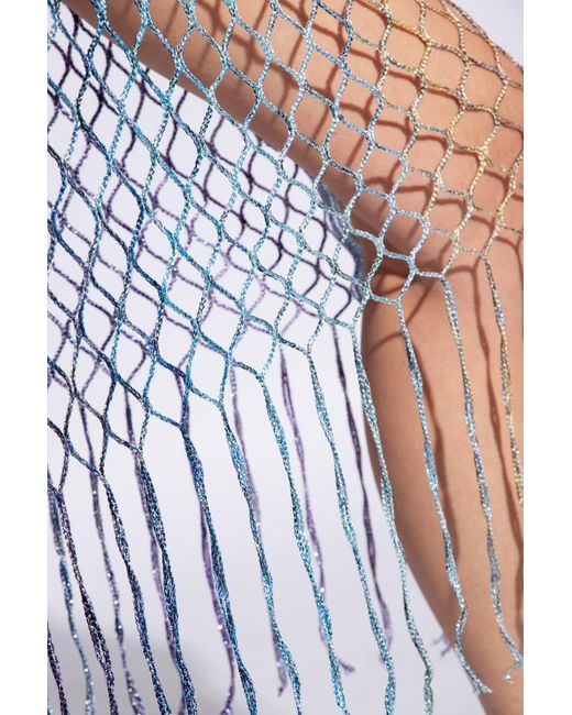 Missoni Multicolor Metallic Thread Fringed Maxi Beach Dress