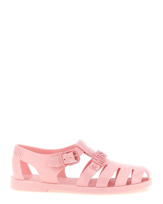 Moschino Pink Jelly Sandals