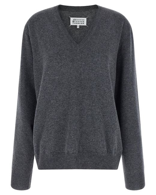 Maison Margiela Women's Gray 'Four Stitches' Sweater