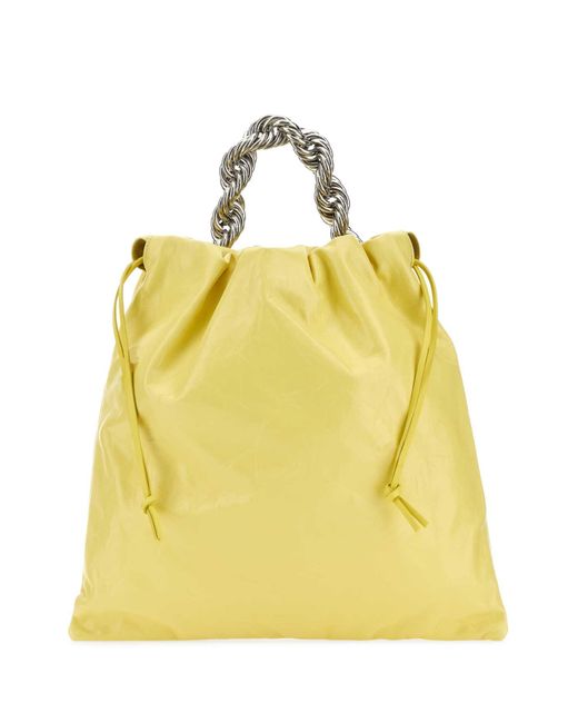 Jil Sander Yellow Bucket Bags
