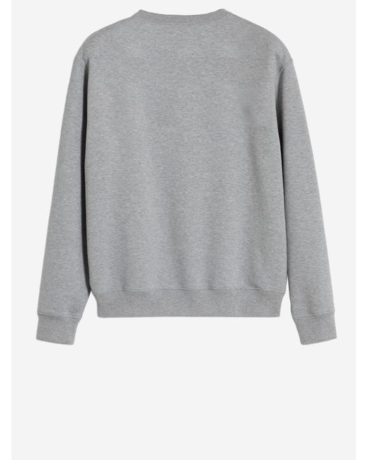 Gucci Gray Cotton Sweatshirt With Logo Sweatshirts for men