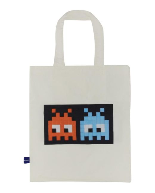 Comme des Garçons White "pixel" Shopping Bag for men