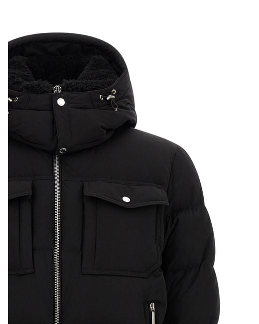 Moorer Black Wool Bomber Clothing for men