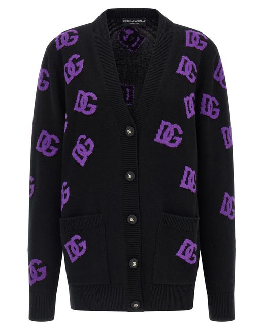 Dolce & Gabbana Blue Logo Cardigan