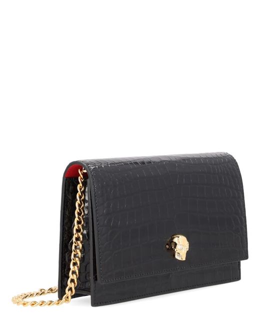 Alexander McQueen Black Small Skull Bag