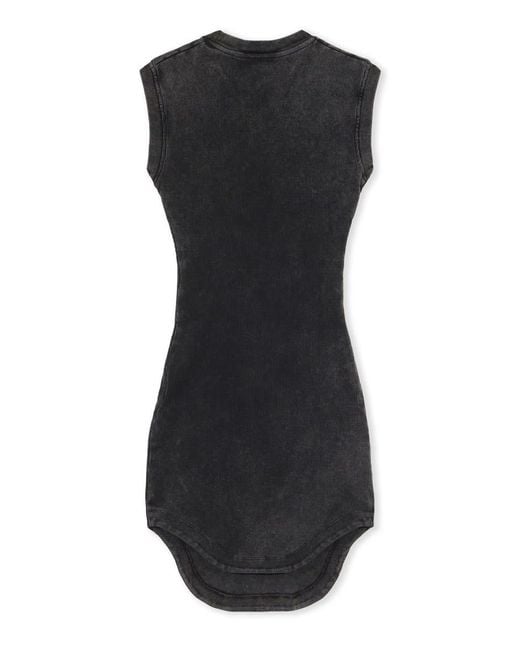 Off-White c/o Virgil Abloh Black Mini Dress Off Stamp