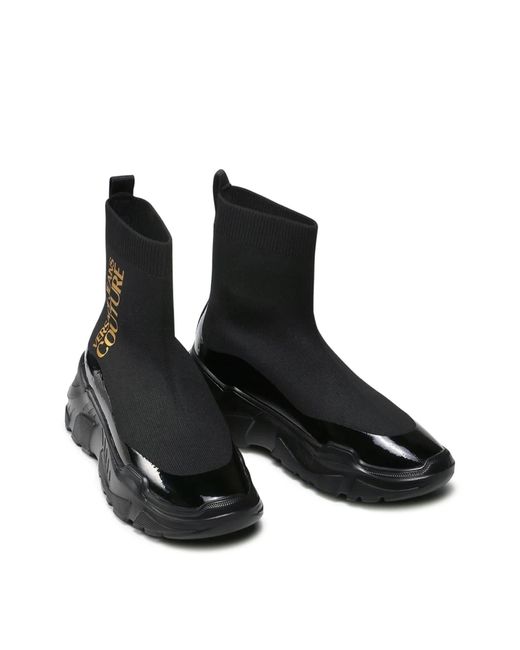 Versace Black Sock Sneakers