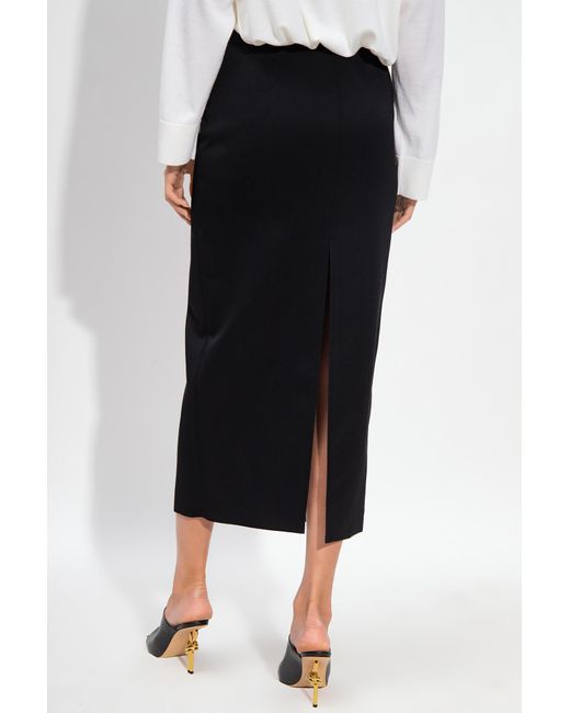 Bottega Veneta Black Skirt With Slits