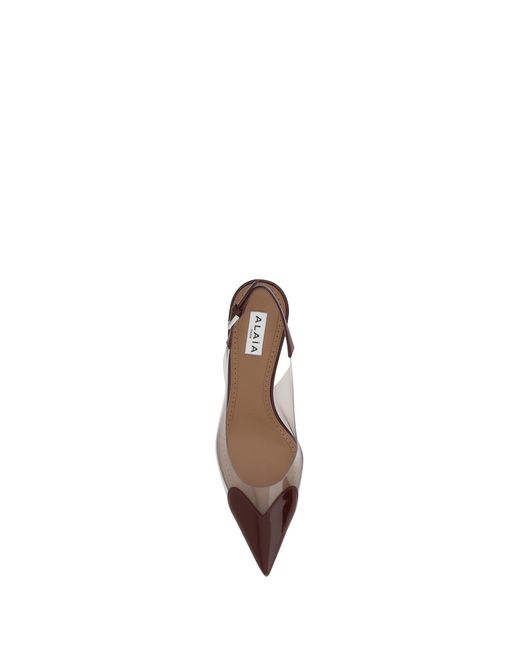 Alaïa White Pumps Le Coeur Calf Leather