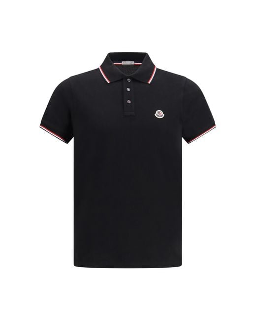 Moncler Black Polo Shirt for men