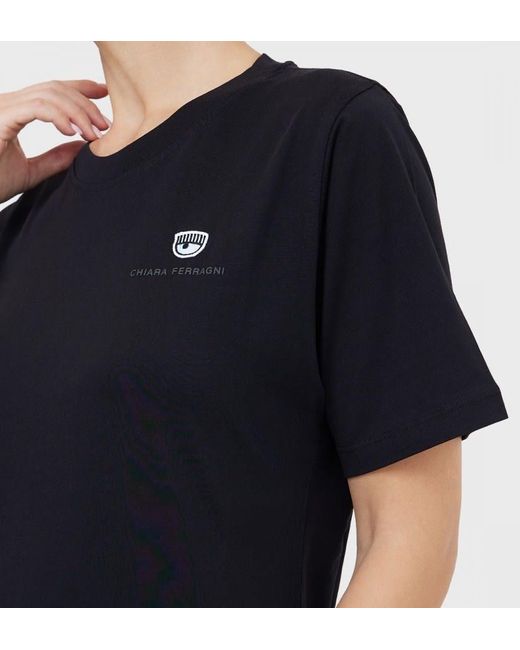Chiara Ferragni Black T-shirt With Logo