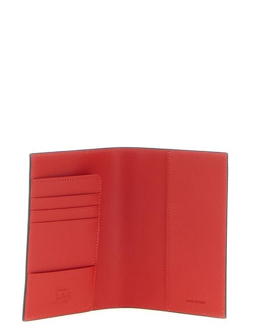 Christian Louboutin Black 'Mooncrest' Passport Holder for men