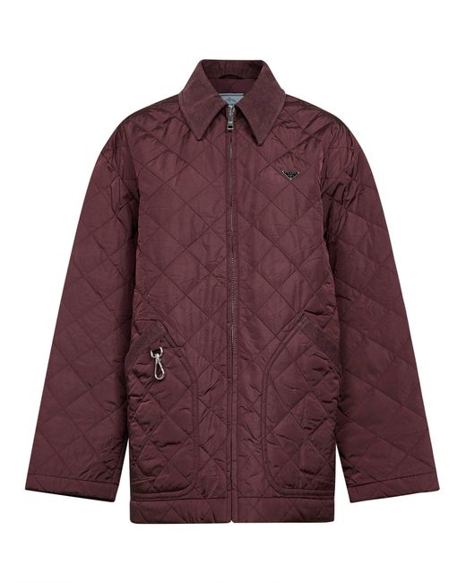 Prada Purple Re-Nylon Quilted Blouson