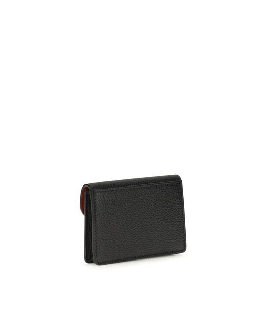 Ferragamo Black Calf Leather Bos Taurus Wallet