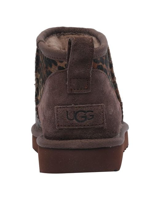 Ugg Brown Classic Ultra Mini Booties