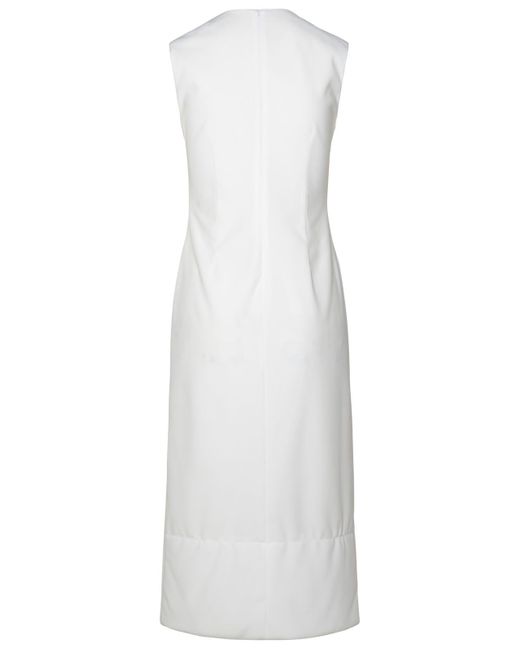 Sportmax White 'Charybdis' Polyester Dress