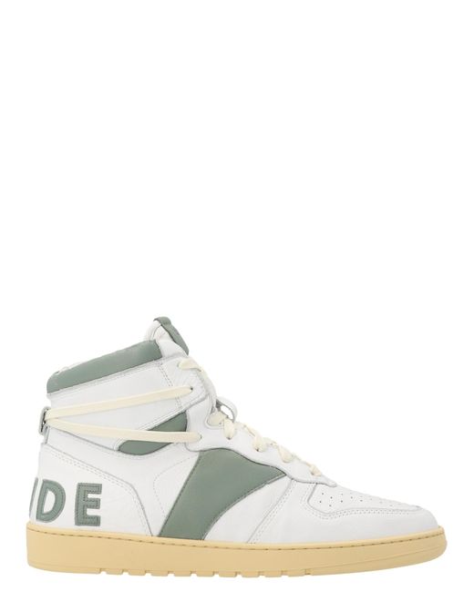 Rhude White 'Rhecess Hi' Sneakers for men