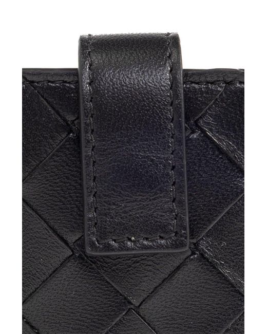 Bottega Veneta Black Leather Card Holder