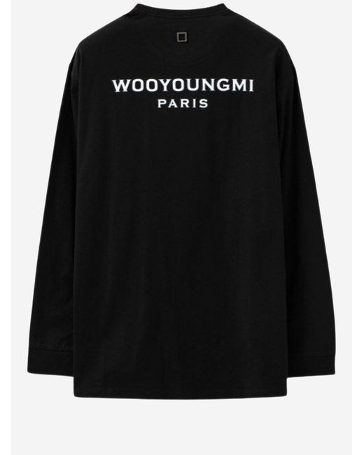 Wooyoungmi Black Cotton Sweater for men