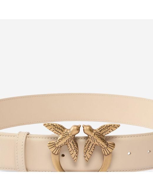 Pinko Natural Love Berry Leather Belt