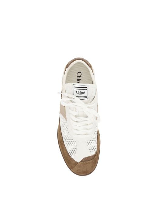 Chloé White Kick Sneakers