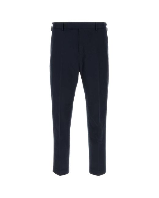 PT Torino Blue Stretch Wool Pant for men