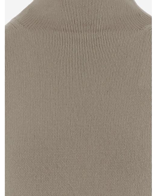 Allude Gray Cashmere Sweater