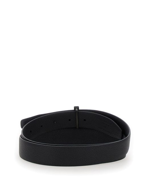 Tom Ford Black Leather Belt for men