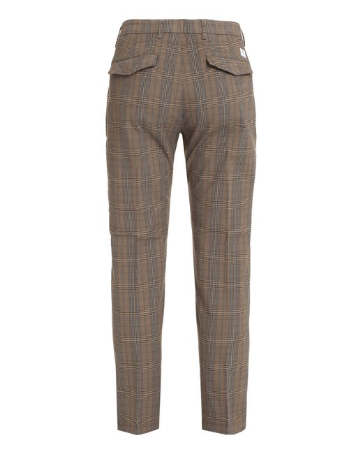 Department 5 Gray Stretch Cotton Chino Trousers Elastane Chinos for men