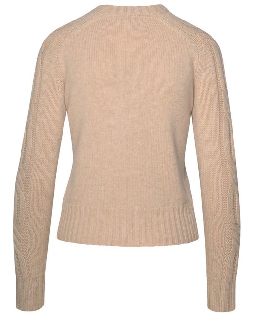 Max Mara Natural Beige Cashmere Sweater