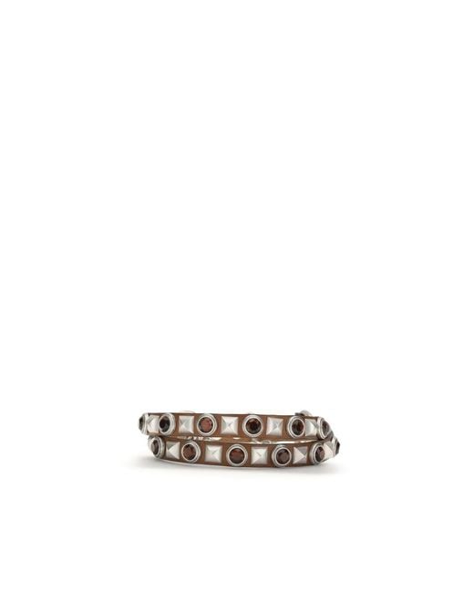 Etro Metallic Brown Calf Leather Bos Taurus Regular Belt