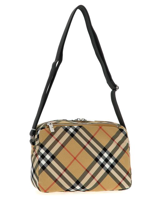 Burberry Metallic 'Check' Crossbody Bag for men