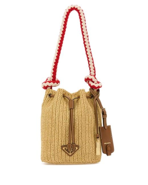 Prada Metallic Bucket Bags