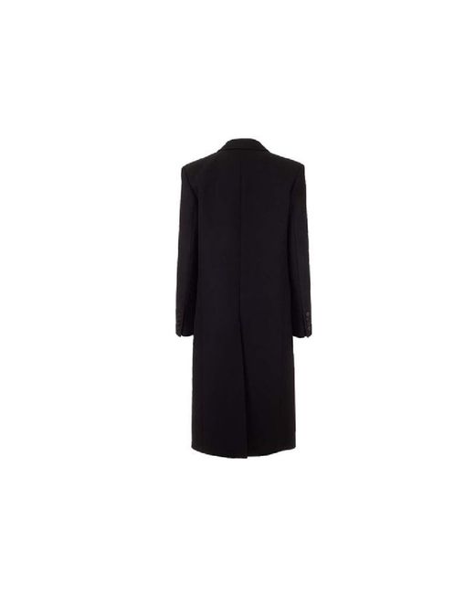 Saint Laurent Black Satin Coat