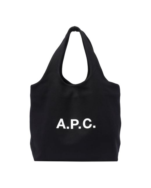 A.P.C. Black Ninon Tote Bag for men