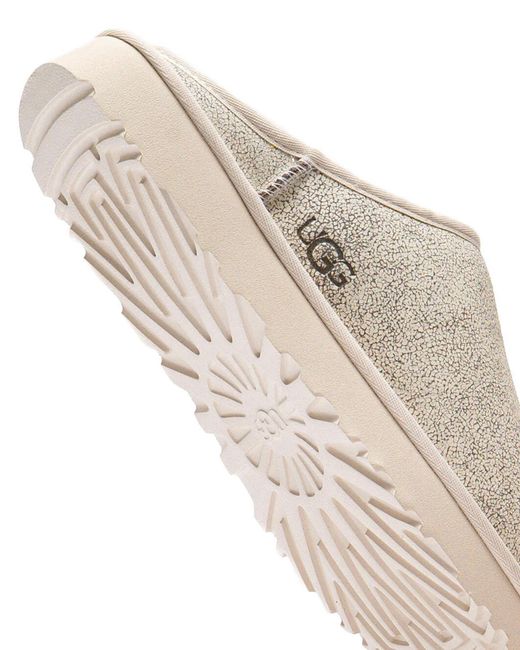 Ugg White Slip-On Crackle Slippers