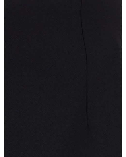 Le Plain Black Midi Skirt Wool-Blend Wool Blend