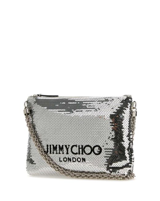 Jimmy Choo Gray Shoulder Bags