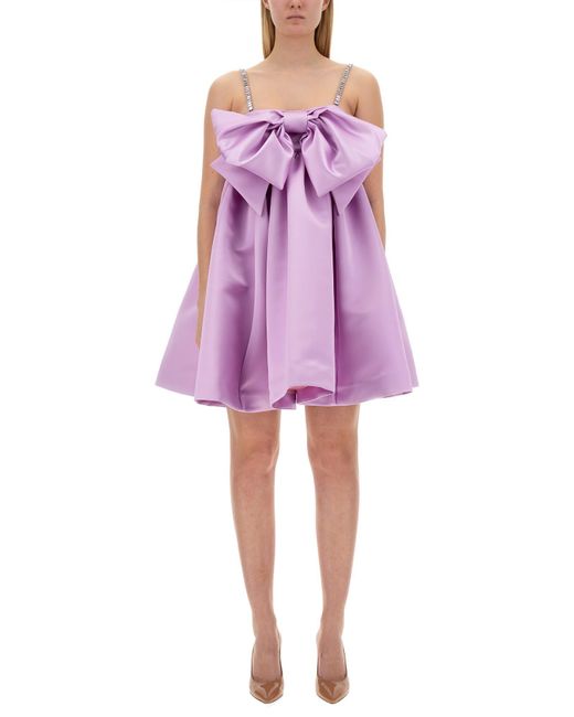 Nina Ricci Purple Dress With Maxi Bow