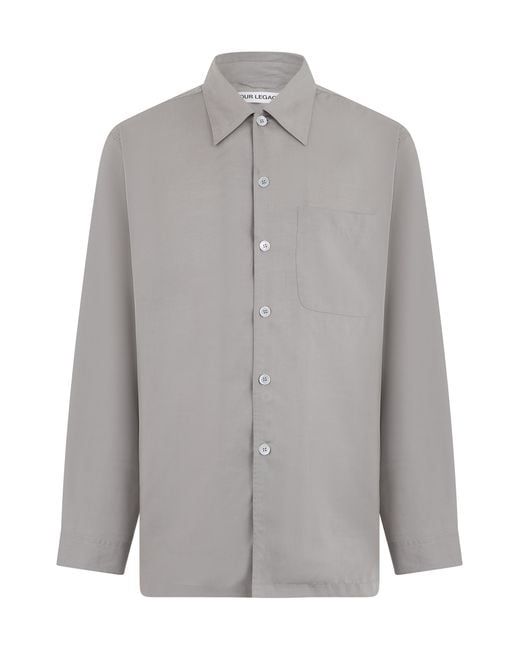 Our Legacy Gray Shirt Borrowed Tencel for men
