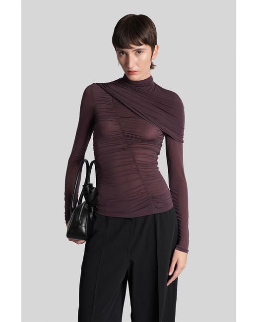 Magda Butrym Purple Blouse 06 Topwear