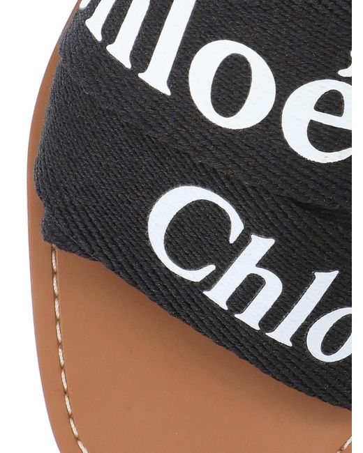 Chloé Black 'woody' Sandals'
