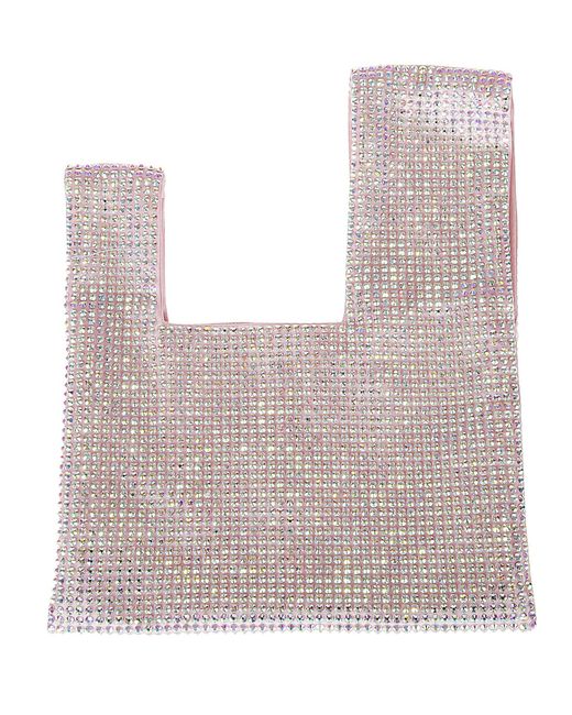 GIUSEPPE DI MORABITO Pink Crystal Embellished Handbag