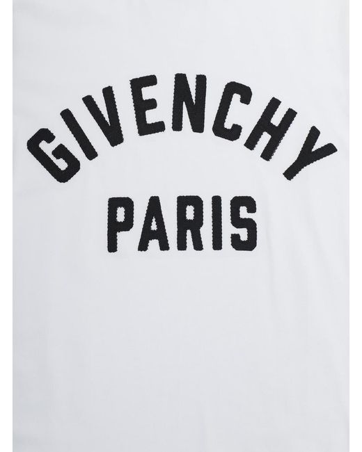 Givenchy White T-Shirt Short Sleeves Cotton T-Shirts for men