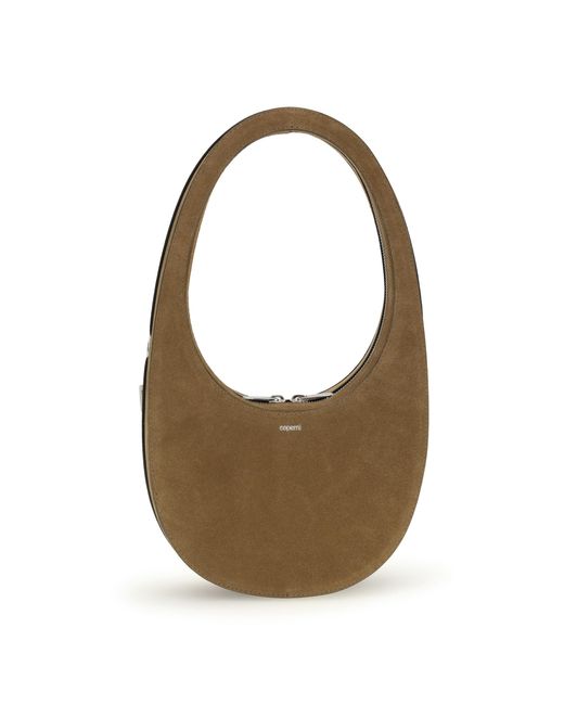 Coperni Brown Swipe Shoulder Bag Calf Leather Bos Taurus