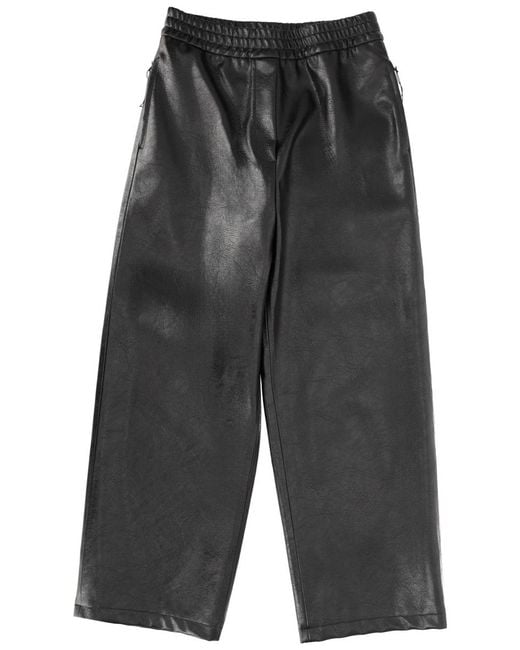 MSGM Gray Jogger Pants Viscose Trousers