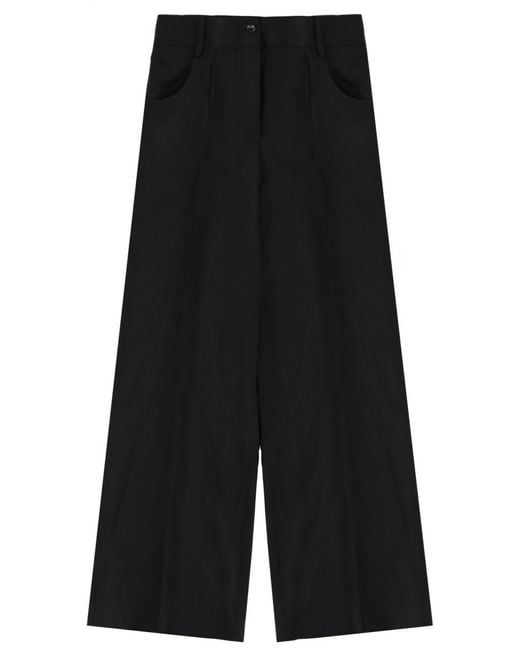 Theory Black Wool Tailored Pants Trousers